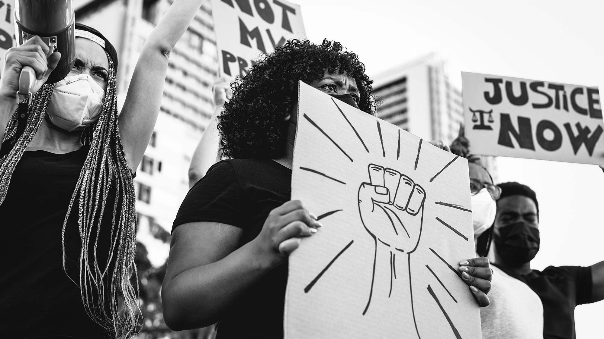 Black lives matter protest