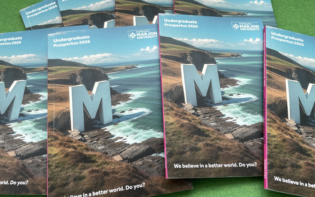 The cover of the 2026 Marjon UG Prospectus