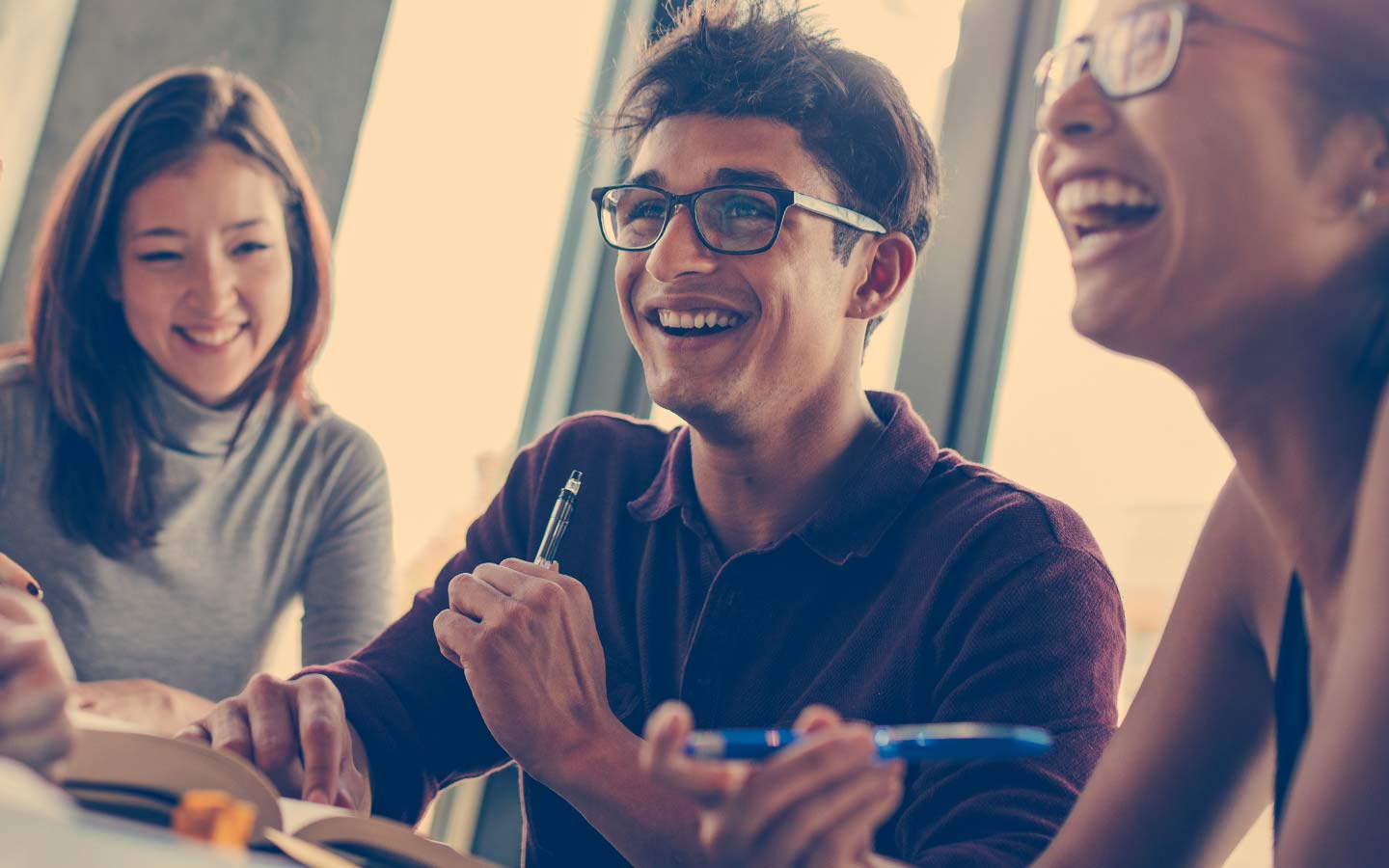 Study group of international students